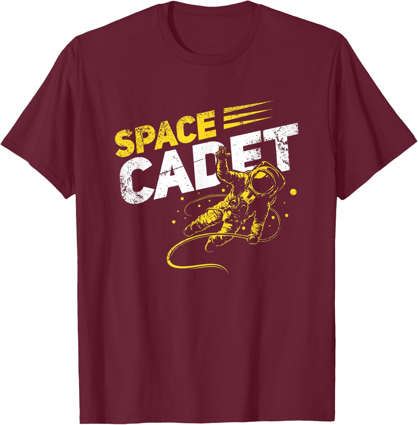 Space Cadet Astronaut Shirt Funny Cute Science Gift T-Shirt - T-Shirt | Maroon