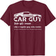 Carguy Definition Auto Mechanic Men Boys Kids Toddler Youth T-Shirt - T-Shirt | Maroon