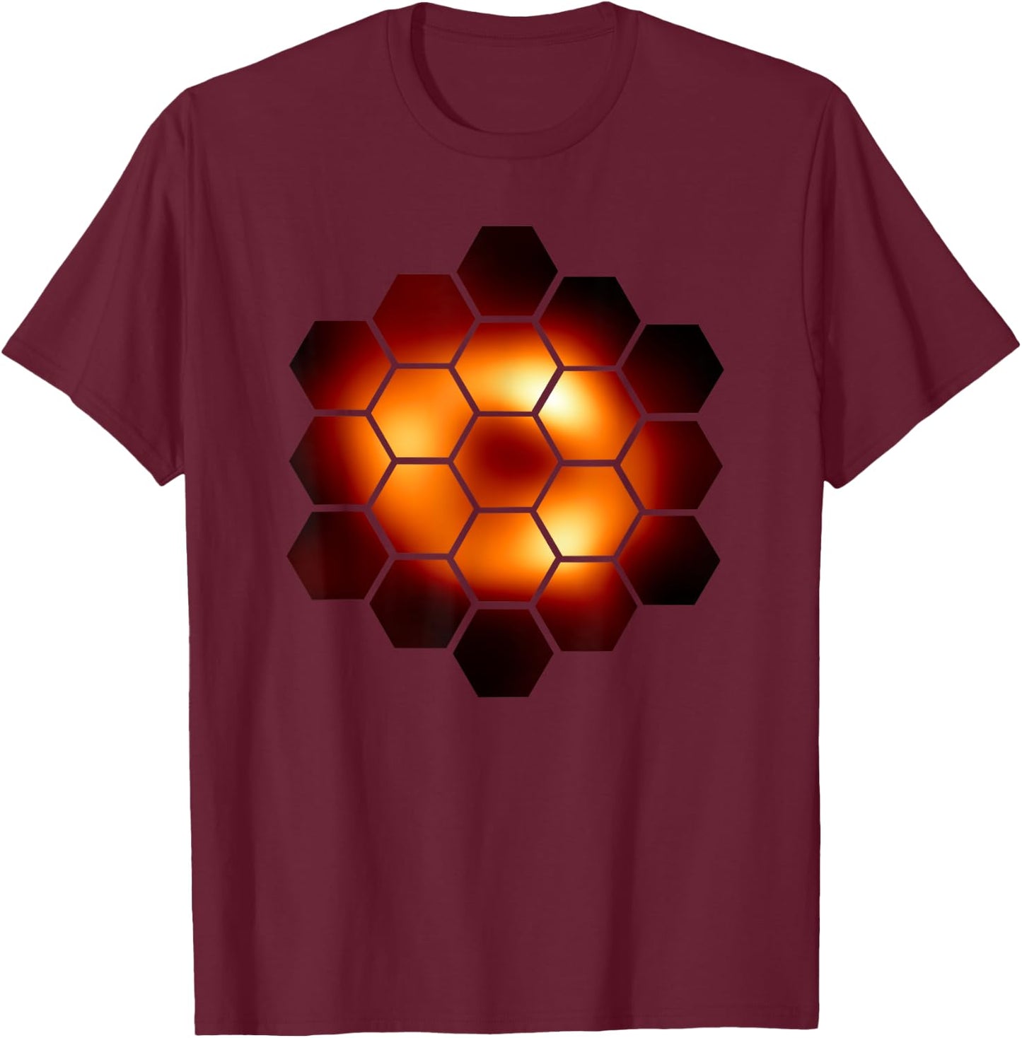Second Black Hole "Sagittarius A" Galaxy Planets Astronomy T-Shirt - T-Shirt | Maroon