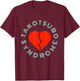 Takotsubo Syndrome, Broken Heart Syndrom, Cardiology Design T-Shirt - T-Shirt | Maroon