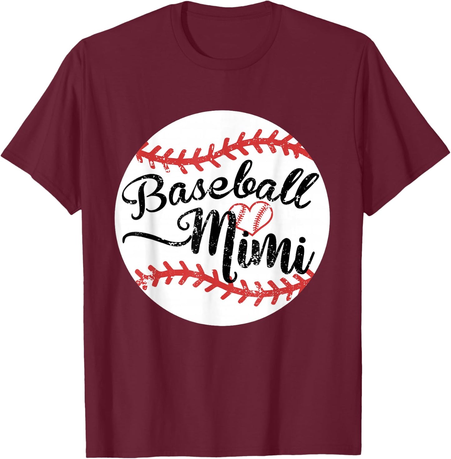 Proud Baseball Mimi Shirt T-Shirt - T-Shirt | Maroon