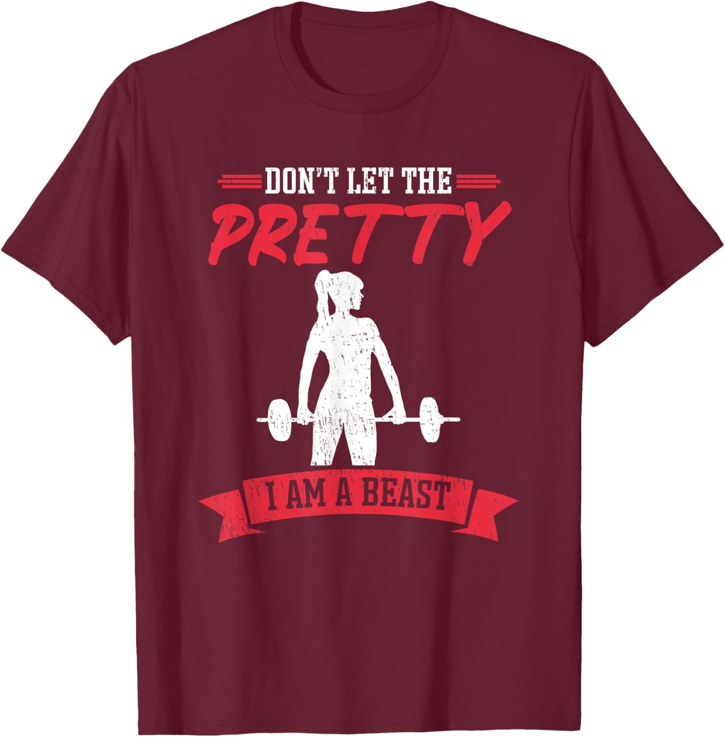 Women Weight -Lifting - Gym Weightlifting Women T-Shirt - T-Shirt | Maroon