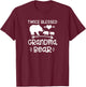 Twice Blessed Grandma Bear Shirt Grandmas With Two Grandkids T-Shirt - T-Shirt | Maroon
