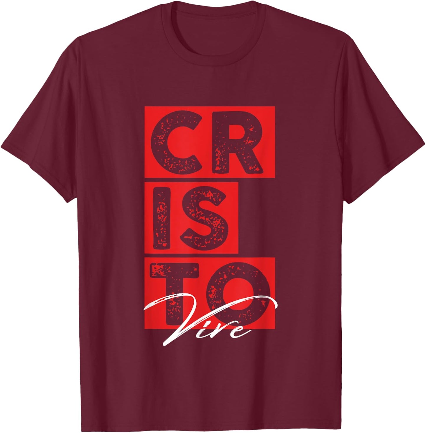 Cristo Vive Shirt T-Shirt - T-Shirt | Maroon