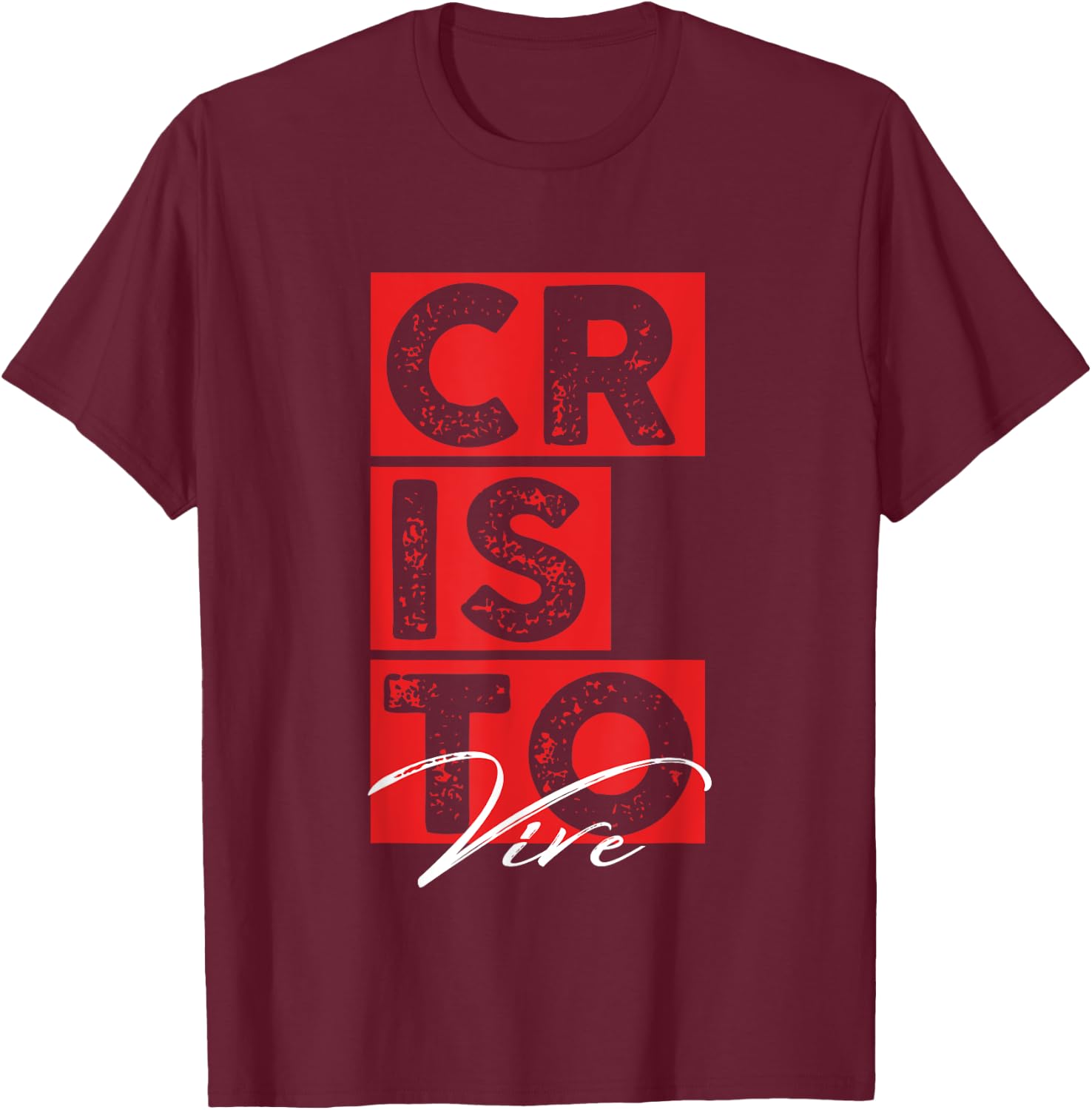 Cristo Vive Shirt T-Shirt - T-Shirt | Maroon