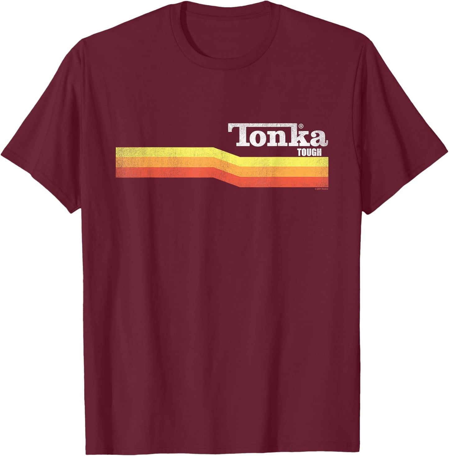 Tonka Tonka Tough Stripe Logo T-Shirt - T-Shirt | Maroon
