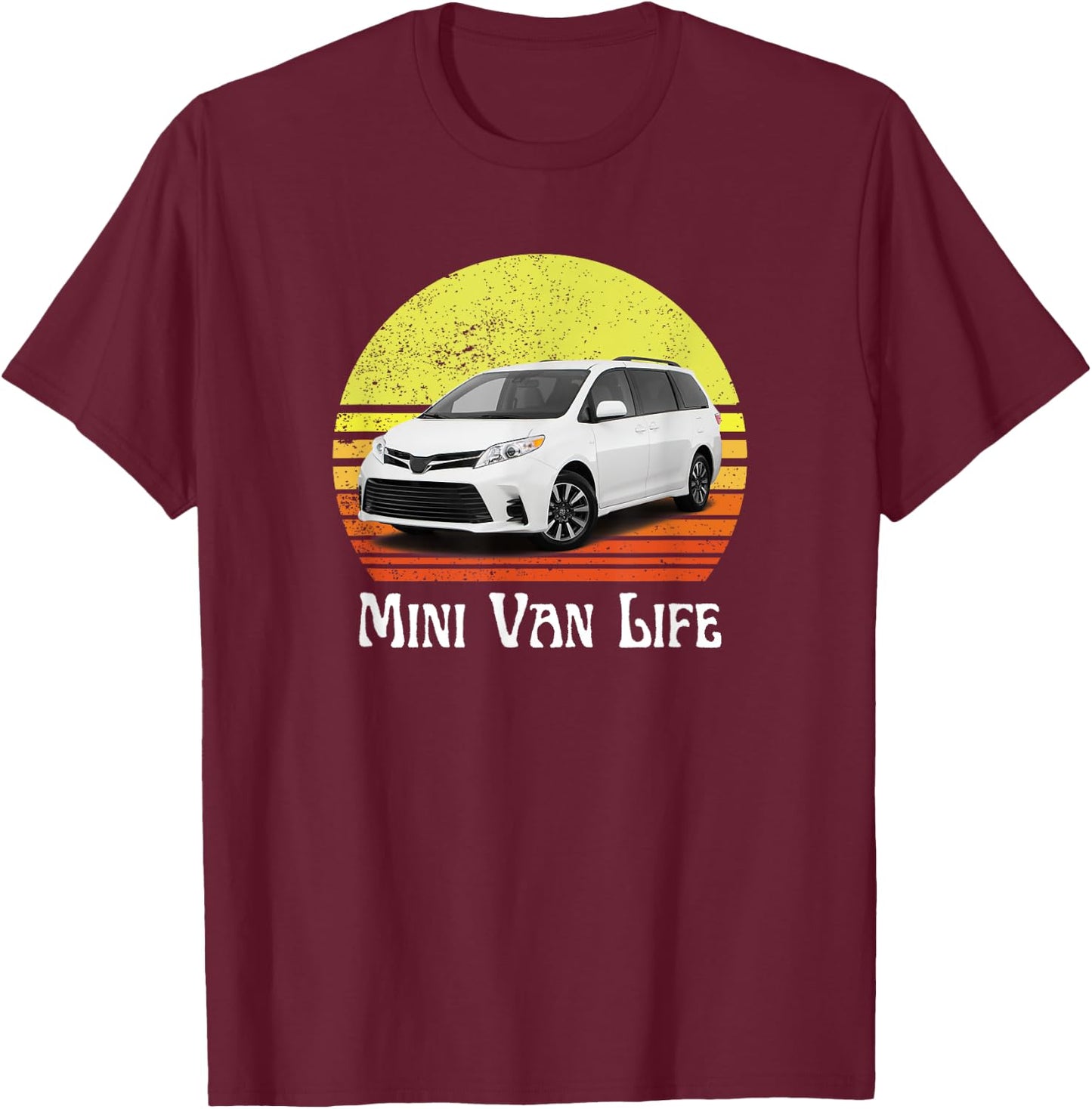 Mini Van Life Soccer Mom Dad Parent For Parents T-Shirt - T-Shirt | Maroon