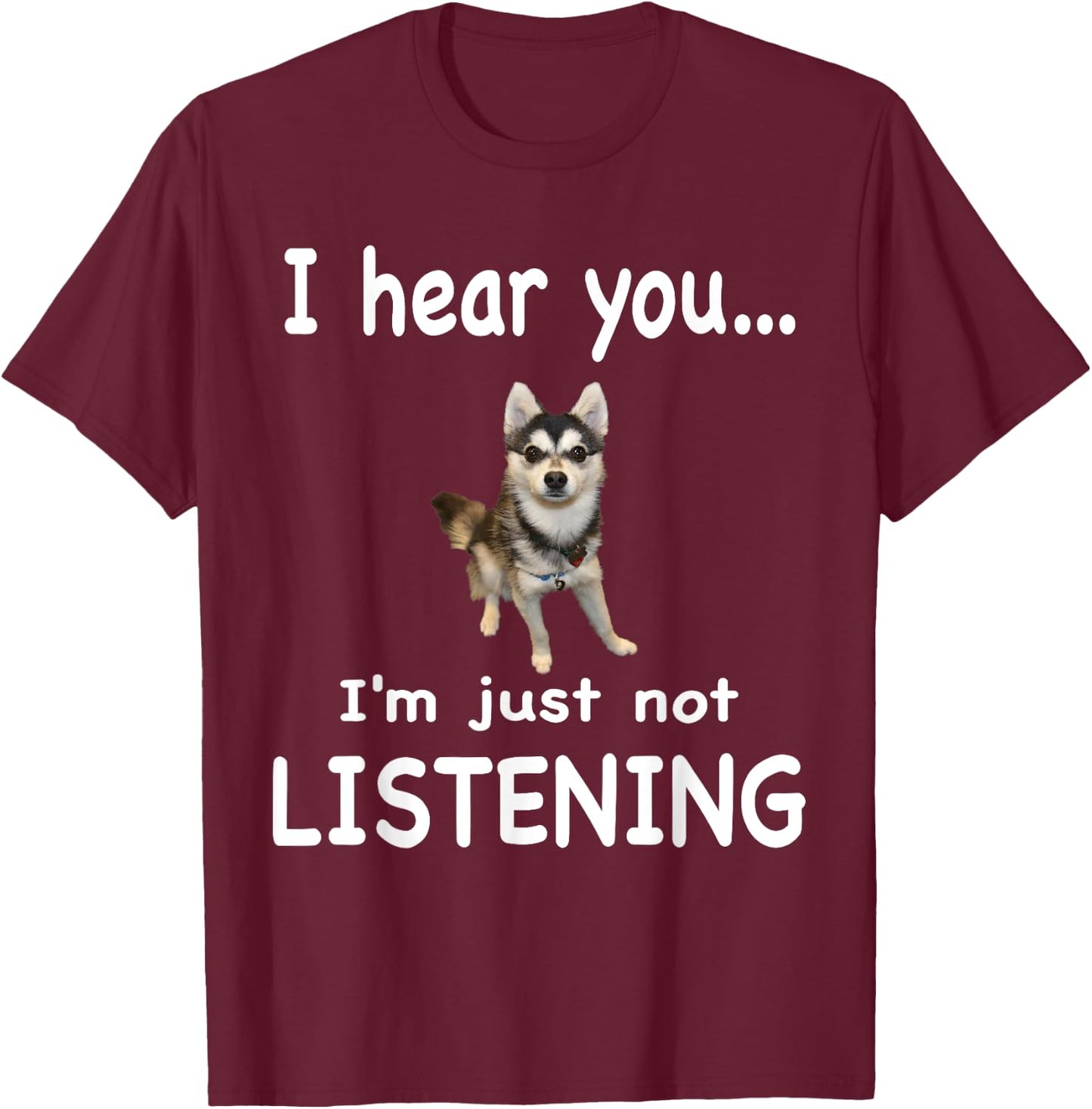 Alaskan Klee Kai Dog - Alaskan Klee Kai Men Women T-Shirt - T-Shirt | Maroon