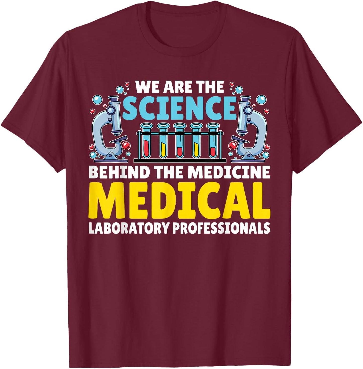Happy lab week 2026 Phlebotomist Laboratory Week 2026 T-Shirt - T-Shirt | Maroon
