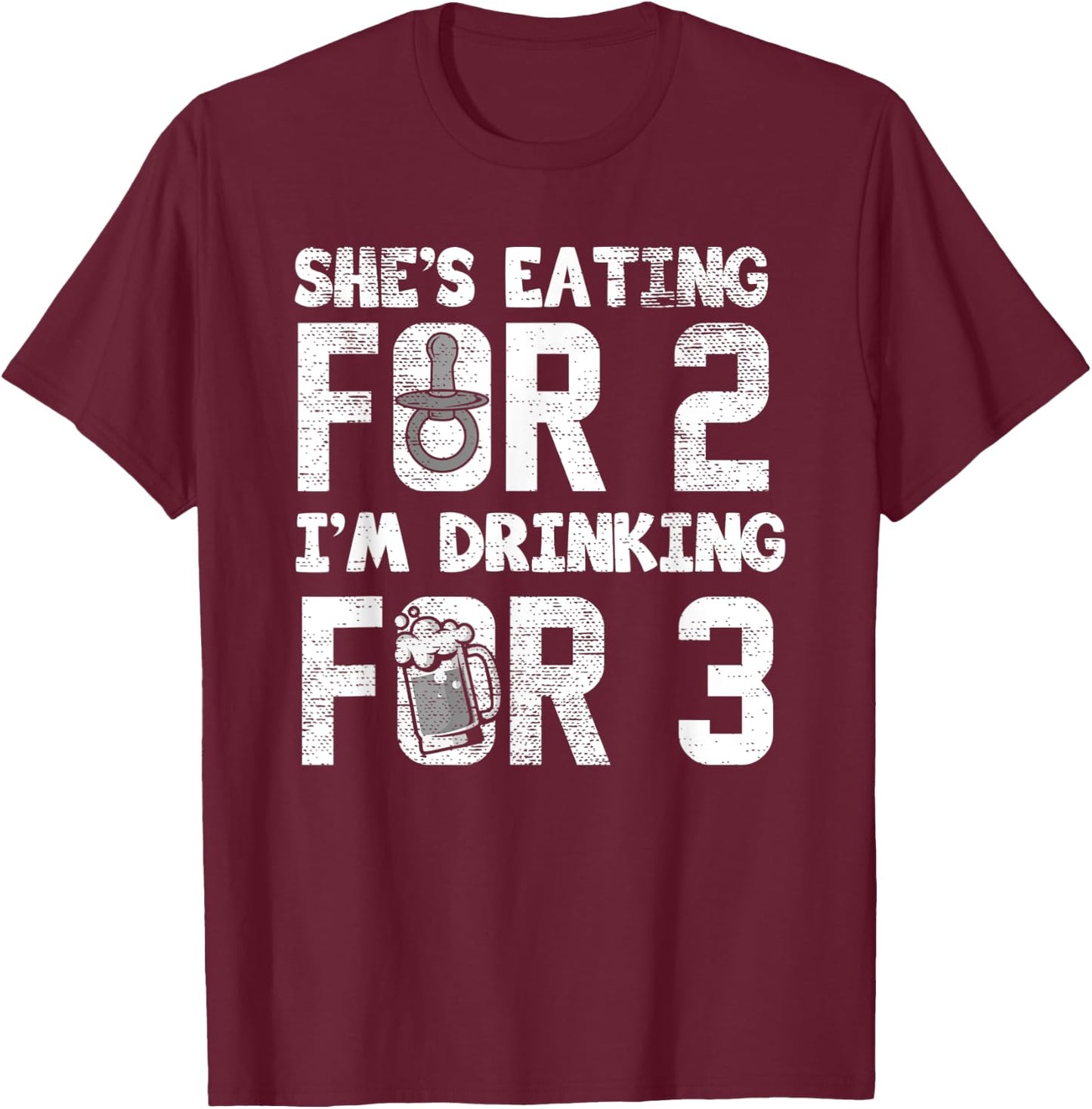 Funny Pregnancy Announcement Matching Couple Gift Men Women T-Shirt - T-Shirt | Maroon