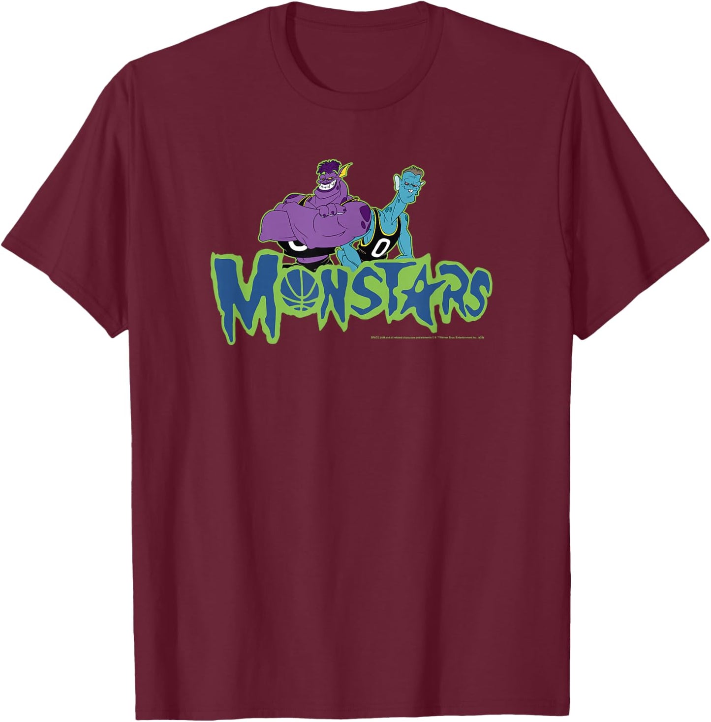 Space Jam Classic Monstars Alien Logo T-Shirt - T-Shirt | Maroon