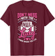 Don't Mess With The Mail Lady Funny Mailman Mail Carrier T-Shirt - T-Shirt | Maroon