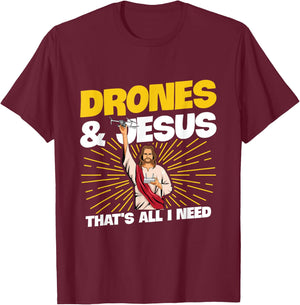 Quadcopter Design for a Drone Pilot T-Shirt - T-Shirt | Maroon