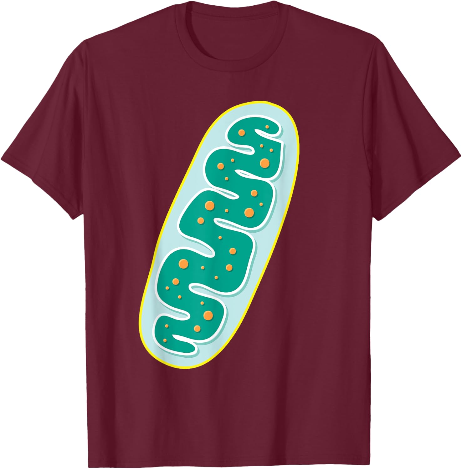 DIY Mitochondria Costume Funny Biology Teacher Halloween T-Shirt - T-Shirt | Maroon