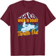 Snowmobile Sled When In Doubt Throttle Out Winter Sports T-Shirt - T-Shirt | Maroon