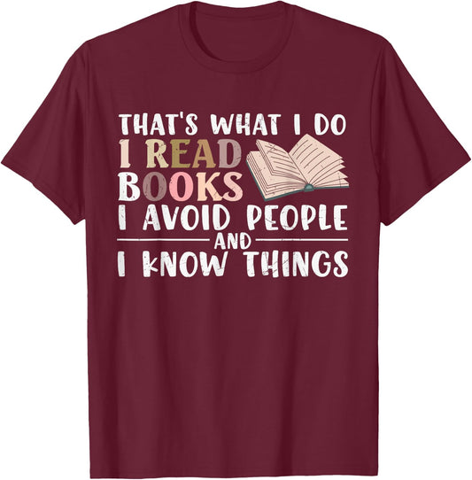 Book Lover Librarian Bookish Reading Bookworm Reader Nerd T-Shirt - T-Shirt | Maroon