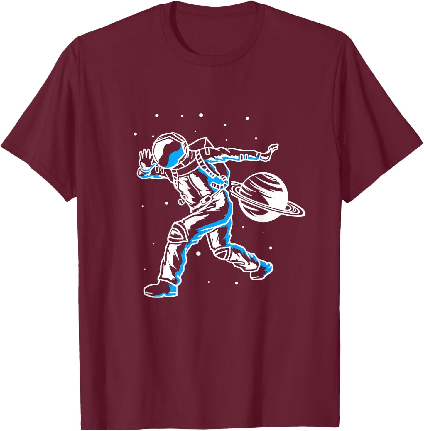 Astronaut Space Martial Arts Brazilian Dance Capoeira T-Shirt - T-Shirt | Maroon