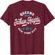 Vintage Jackson Heights Queens Graphic T-Shirt - T-Shirt | Maroon