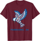 Fairbanks Alaska Kingfisher Native American Indian Bird Art T-Shirt - T-Shirt | Maroon