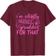 I'm Silently Creating a Spreadsheet for That - Math Majors T-Shirt - T-Shirt | Maroon