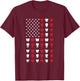 Teeth 4th of July Vintage Dental US Flag Patriotic Dentist T-Shirt - T-Shirt | Maroon