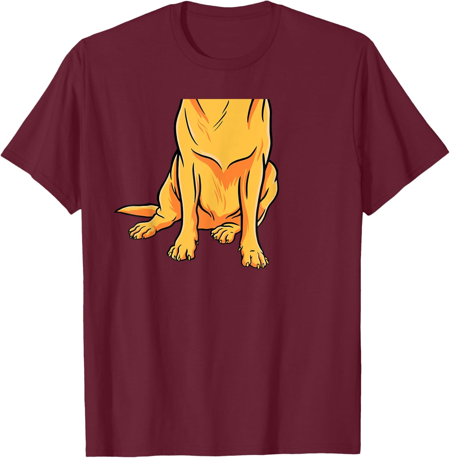 Golden Retriever Lazy Halloween Costume Funny Dog Puppy Pet Men Women Girls Kids T-Shirt - T-Shirt | Maroon