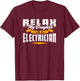 Electrician Vintage T Shirt - Relax My Daughter Is A T-Shirt - T-Shirt | Maroon
