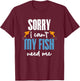 Aquarium Fish Lover Aquascaping Fishkeeper Aquarist Aquarium T-Shirt - T-Shirt | Maroon