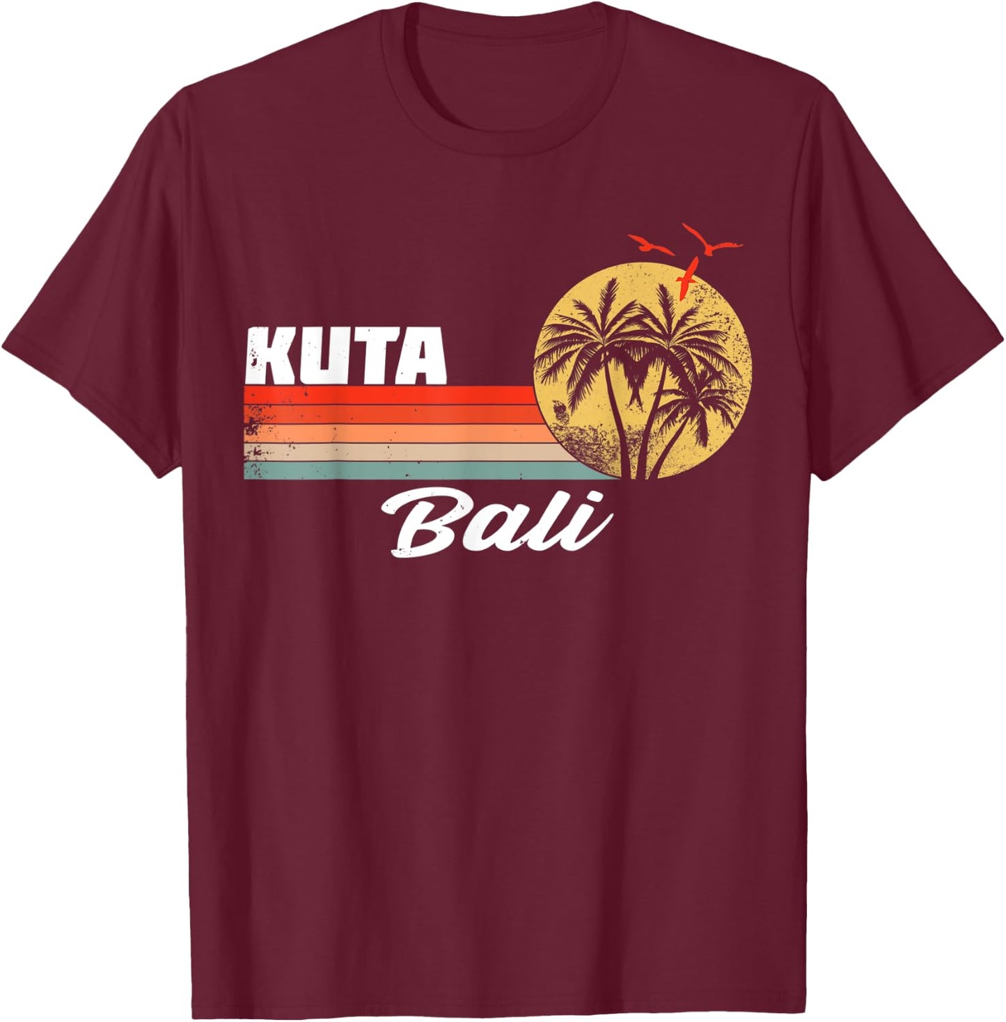 Bali Surfer I Indonesia Surfing I Bali Surf I Kuta Surf T-Shirt - T-Shirt | Maroon