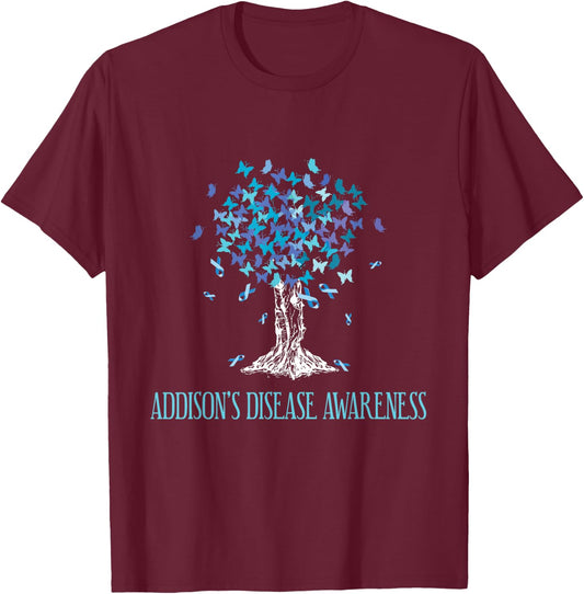 Addisons Disease Awareness Gift Addisons Disease Survivor T-Shirt - T-Shirt | Maroon
