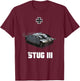 StuG III Ausf. G German Tank Destroyer WW2 Military T-Shirt - T-Shirt | Maroon