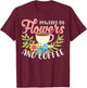 Powered By Flowers And Coffee Florist Flower Shop Plant T-Shirt - T-Shirt | Maroon