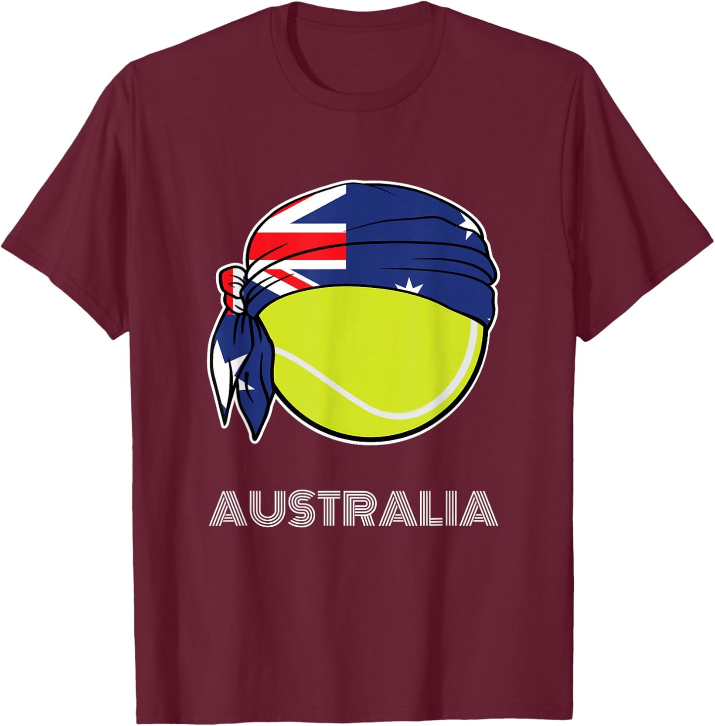 Australia Tennis Shirt Coach Australian Tennis Player T-Shirt - T-Shirt | Maroon