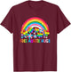 Free Auntie Hugs Lgbt Gay Lesbian Transgender Pride Rainbow T-Shirt - T-Shirt | Maroon