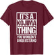 小島苗字 It's A Kojima Thing You Wouldn't Understand Family Name T-Shirt - T-Shirt | Maroon
