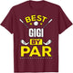 Best Gigi By Par Golf Gigi Gift T-Shirt - T-Shirt | Maroon
