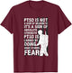 PTSD Quote Depression Suicide Prevention US Army Veterans T-Shirt - T-Shirt | Maroon