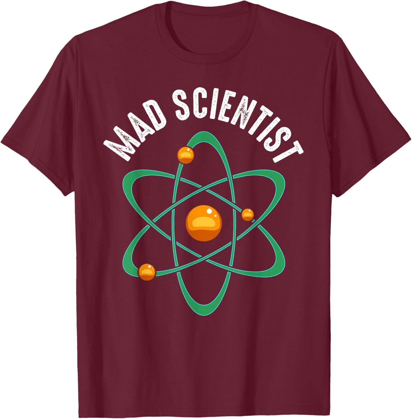 Mad Scientist Lab Nerd Geek Chemistry Biochemistry Funny T-Shirt - T-Shirt | Maroon