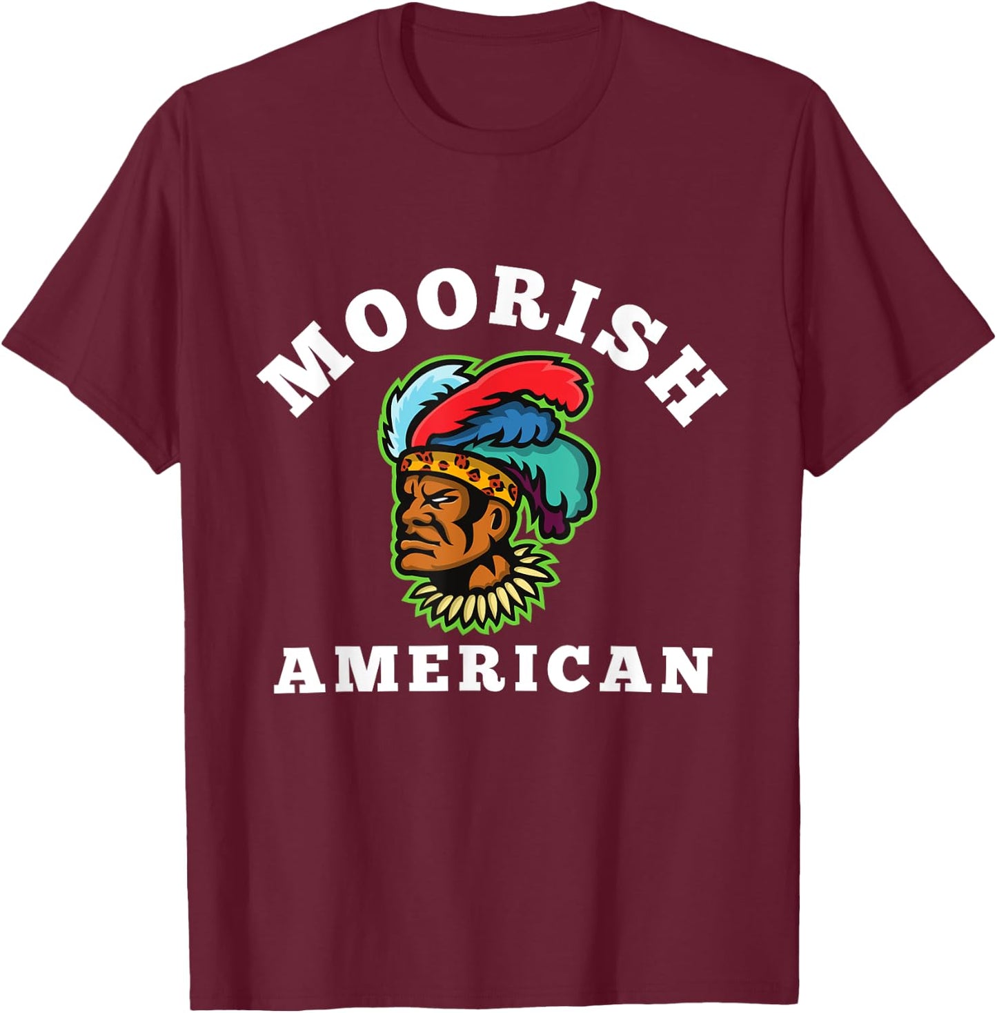 Moor - Moorish American God Body Of Melanin T-Shirt - T-Shirt | Maroon