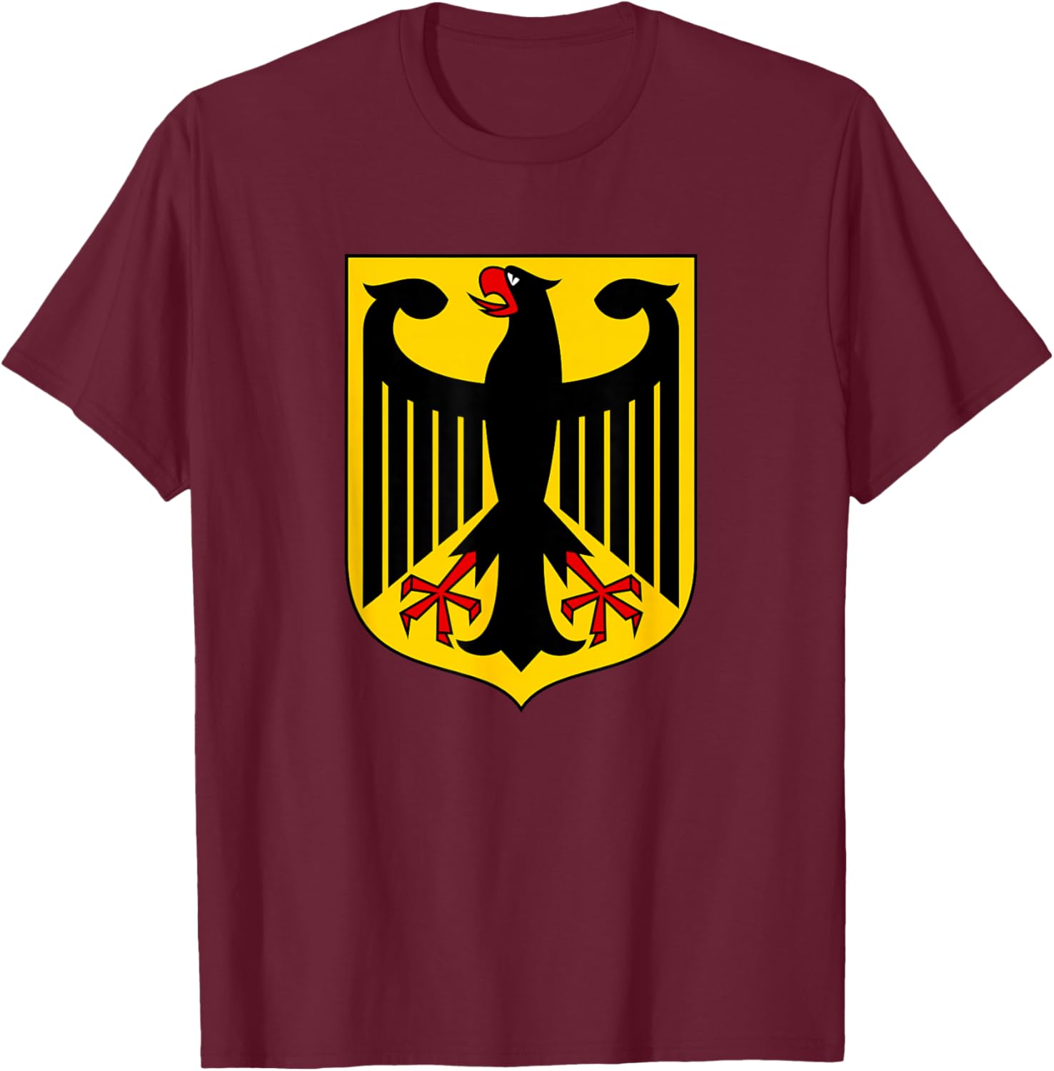 Germany Coat of Arms Eagle Shirt T-Shirt - T-Shirt | Maroon