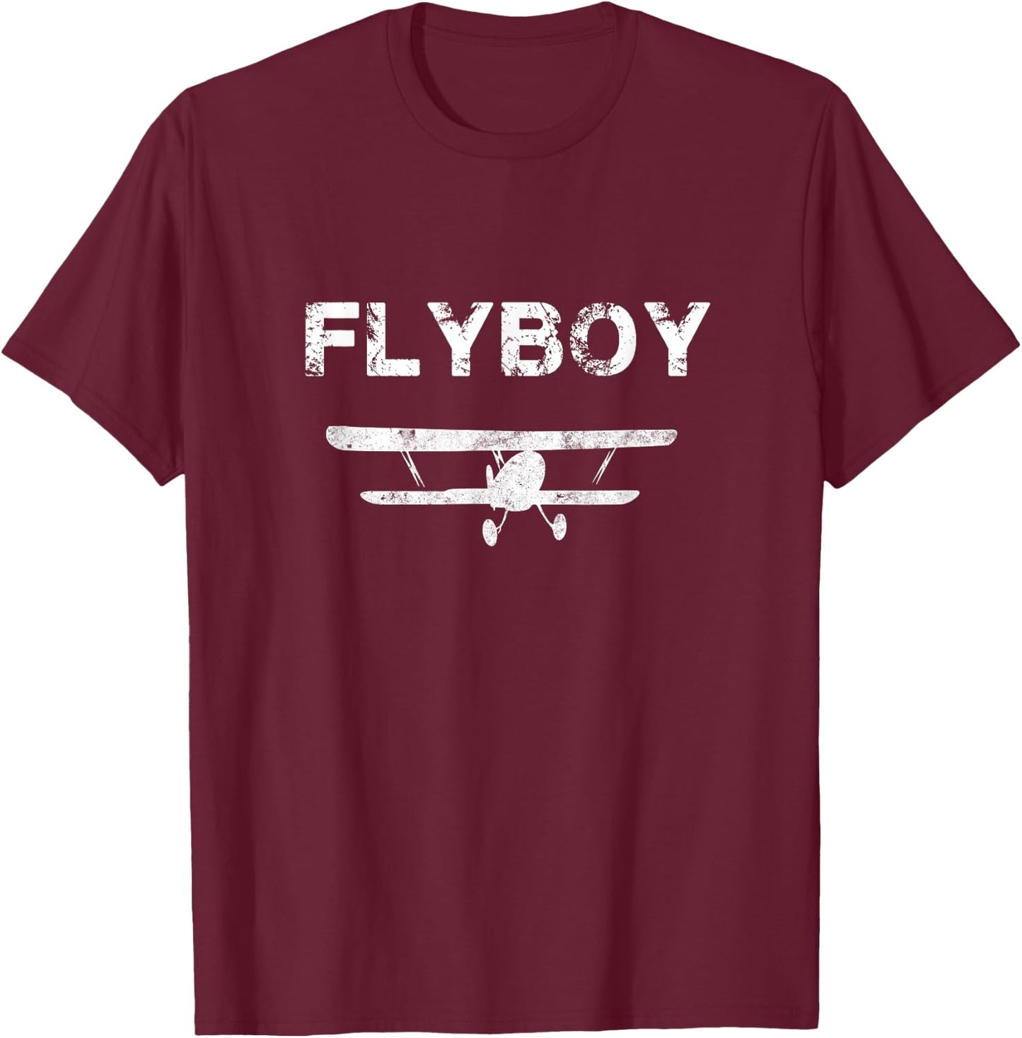Flyboy Airplane Pilot T-Shirt - T-Shirt | Maroon
