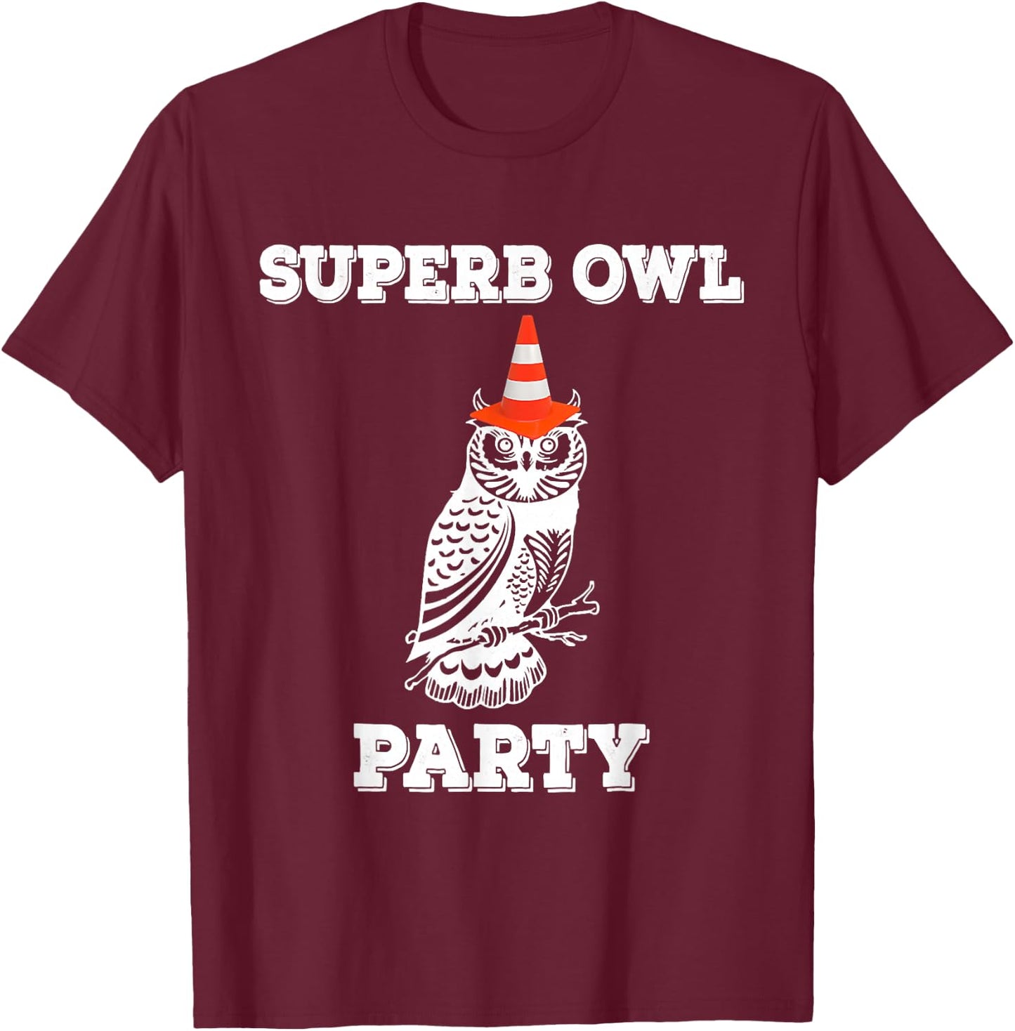 Superb Owl Party - What We Do in The Shadows Owl Lover T-Shirt - T-Shirt | Maroon