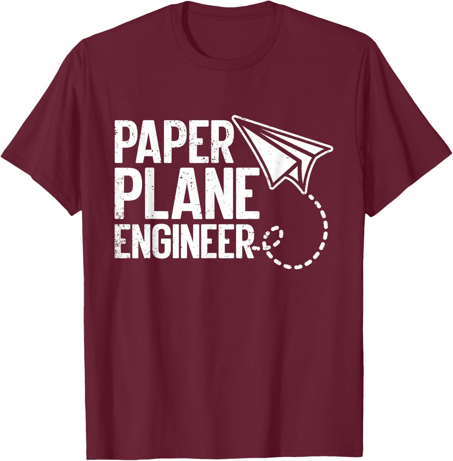 Paper Plane Engineer Airplane Origami Paper Plane Master T-Shirt - T-Shirt | Maroon
