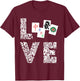 Mahjong Love Playing Chinese Game Mah Jongg Player T-Shirt - T-Shirt | Maroon