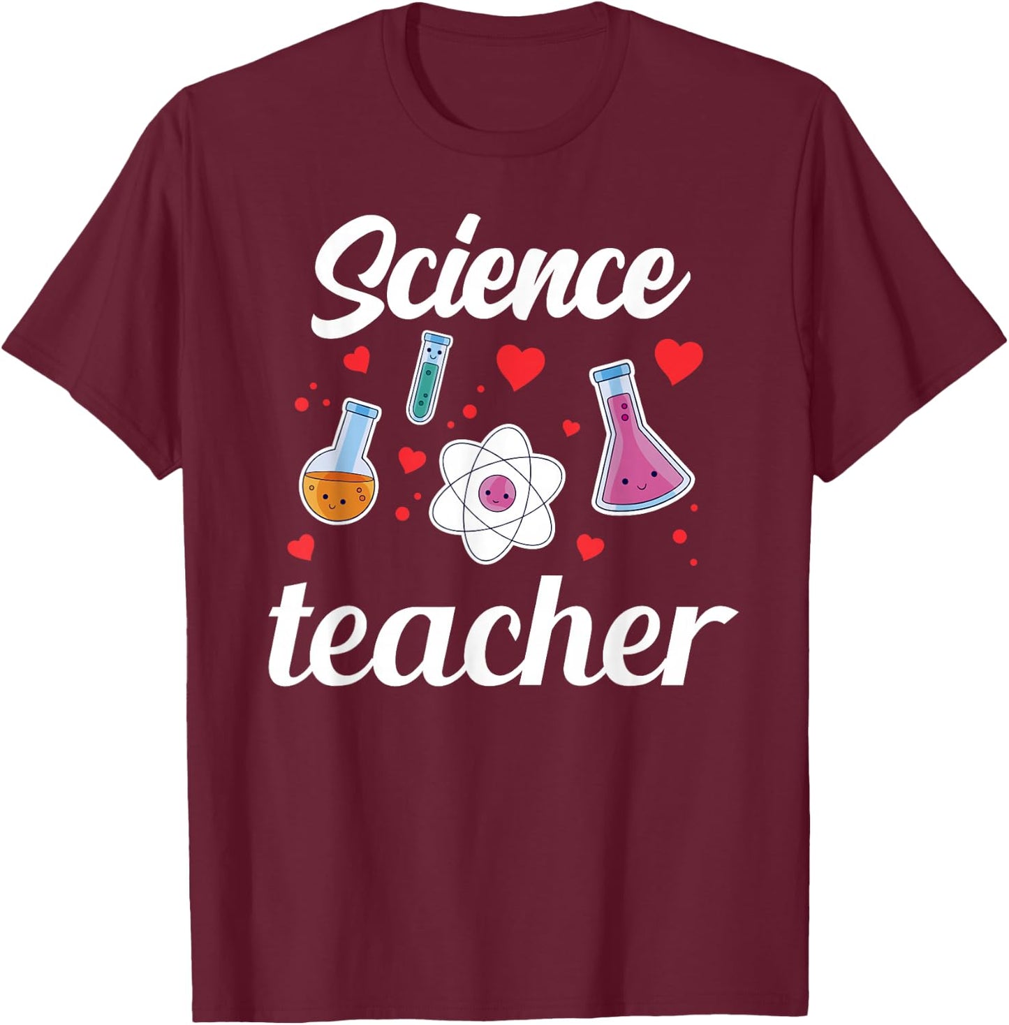 Science Teacher Job Sciences Scientist T-Shirt - T-Shirt | Maroon