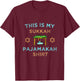 This Is My Sukkah Pajamakah Sukkot Pajama Jewish Sleeping T-Shirt - T-Shirt | Maroon