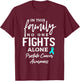 In this Family No One Fights Alone Prostate Cancer Awareness T-Shirt - T-Shirt | Maroon