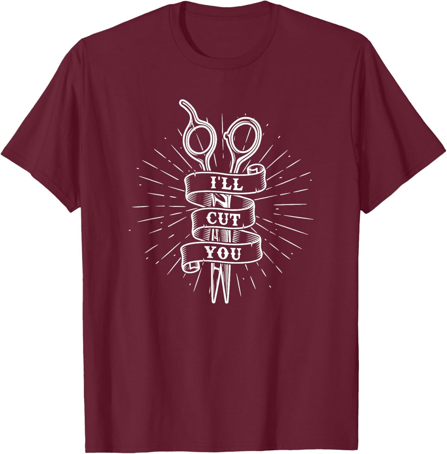 Barber Gift - Hairdresser Hairstylist Barbershop T-Shirt - T-Shirt | Maroon