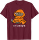 Eww, People Funny Sarcastic Sleeping Cat Men Women T-Shirt - T-Shirt | Maroon