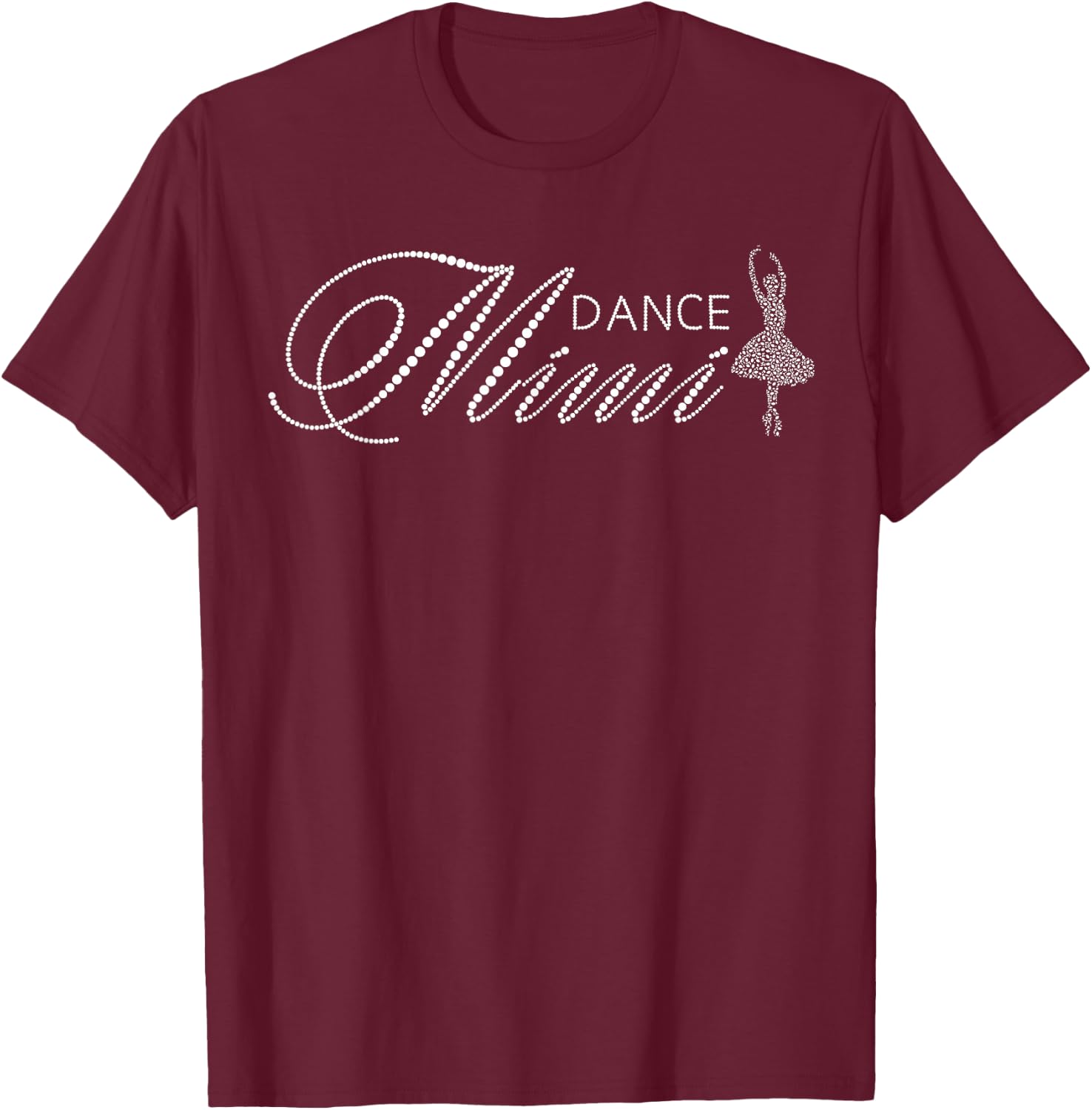 Dance Mimi Of A Dancer Mimi Grandma Dancing Mimi T-Shirt - T-Shirt | Maroon